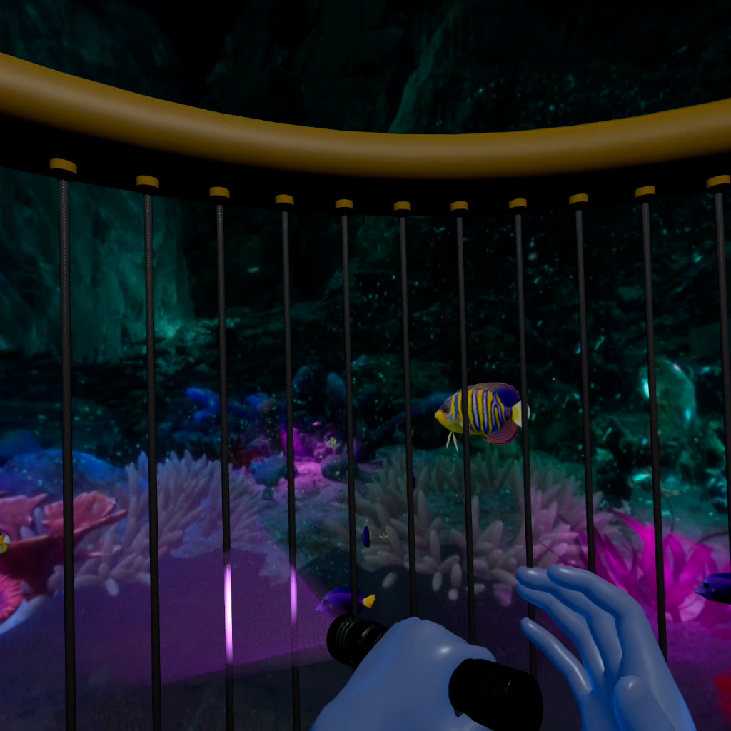 Vista submarina profunda